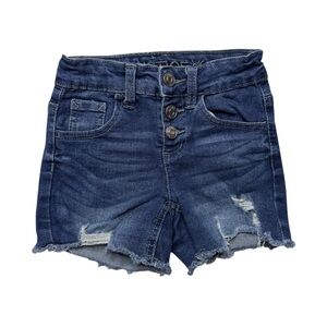 🔥 5 for $30 🔥 Justice Girls’ Distressed Button-Fly Denim Shorts | Size 6